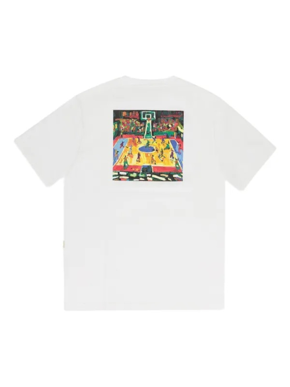 Aime Leon Dore White Basketball Court Graphic Tee medium